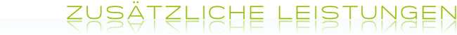 zus&auml;tzliche Leistungen